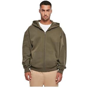 Build Your Brand - Ultra Heavy - Sweatshirt - Zwart - Zware Katoen, Met Rits, Urban Fit