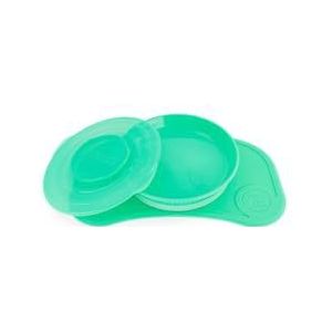 Twistshake Click-Mat Mini 31 x 17 cm antislip placemat voor de meeste kinderstoeltjes, placemat-kwaliteit sterke zuigkracht, BPA-vrij, 6+ maanden, groen