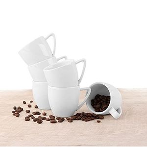 Holst Porzellan CF 002 Espresso Doppio Cup ""Conform"" 0,15 l, wit, 6,8 x 6,8 x 7,4 cm, 6 stuks