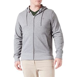 GANT Heren The Original Full Zip Hoodie Hoodie Hoodie, gemengd grijs, XL