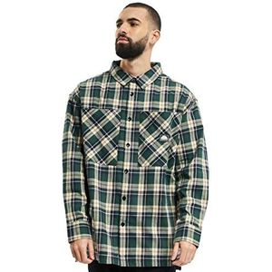 Southpole Heren overhemd geruit flanellen overhemd voor mannen verkrijgbaar in 2 kleuren, maten S - XXL, groen, XL grote maten extra tall