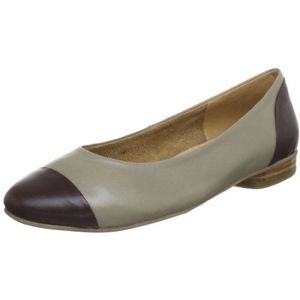 Andrea Conti 0595427 Ballerina's voor dames, Beige Taupe Donker Bruin 196, 35 EU