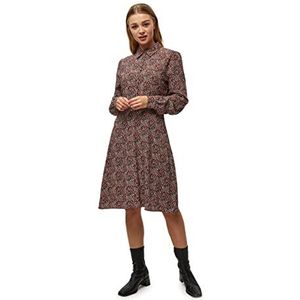 Minus Anina casual jurk voor dames, Lipstick Red Flower Print, 40