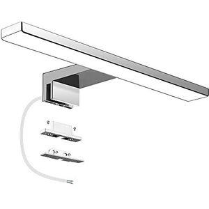 Aourow LED Badkamer Spiegel Licht,LED-Spiegellamp 5W 300mm 500lm IP44 Neutraal wit 4000k,LED-Badkamerspiegellampen Gemonteerd Op 3 Manieren:Op de Spiegel+Aan de Muur+Op de Badkamerkast