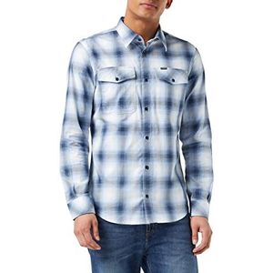 G-STAR RAW Heren Marine Slim Ls Shirt, Multicolor (Faze Blue Dylan Check D122-d144), S