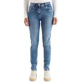 Cecil Dames Slim Fit jeans in Blauw, Gr: 26