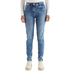Cecil Dames Slim Fit jeans in Blauw, Gr: 26