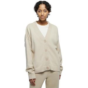 Urban Classics Grote oversized gebreide cardigan voor dames, Wetzand, 3XL