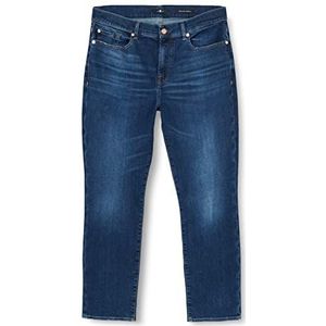 7 For All Mankind Relaxed Skinny Slim Illusion Jeans voor dames, Donkerblauw, 30W x 30L