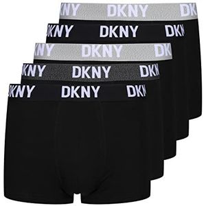 DKNY Mems Cotton Mix Boxershorts voor heren, Zwart, XL