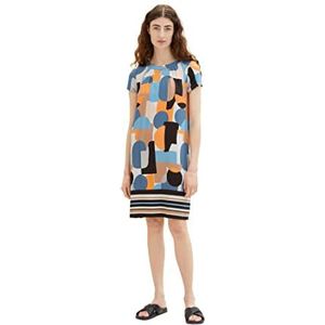 TOM TAILOR Dames 1037935 jurk, 31817-Abstract Retro Shapes Design, 32, 31817 - Abstract Retro Shapes Design, 32