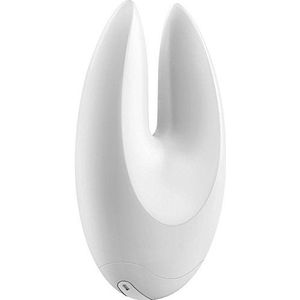 OVO Oplaadbare, waterdichte vibrator, 4-voudig te gebruiken, met 7 programma's inclusief USB-oplaadkabel, wit.