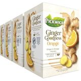 Pickwick Ginger Goodness Orange Kruidenthee (60 Theezakjes - 100% Natuurlijk - UTZ Gecertificeerd) - 4 x 15 Zakjes
