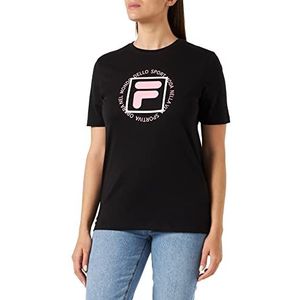 FILA Dames Swindon Graphic Logo T-Shirt, zwart, XS, zwart, XS