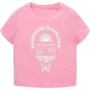TOM TAILOR T-shirt voor meisjes met print, 31654 - Pink Sun, 164