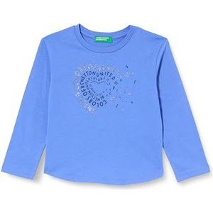 United Colors of Benetton T-shirt voor meisjes en meisjes, Blauw, 2 anni