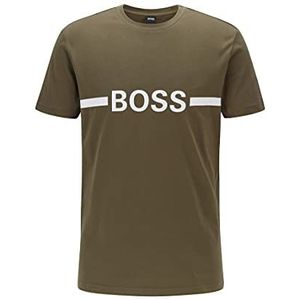 BOSS Heren Rn Slim Fit T-shirt, Medium Green310, XXL