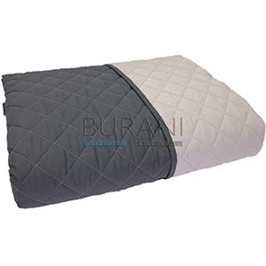 Caleffi - Gewatteerd sprei, effen, voor tweepersoonsbed, antraciet