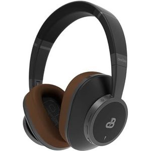 DeeBee DB-PULSE-BLM Bluetooth-hoofdtelefoon, ooromsluitend, actieve ruisonderdrukking, 40 uur looptijd, zwart, met vervangbaar kussen