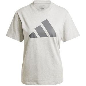 adidas Dames PWR 3 GRAPHIC TEE, MEDIUM GREY HEATHER, L