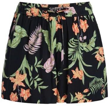 Korte Broeken - Gekreukelde Stof - Hoge Taille - Elastische Tailleband - Zakken