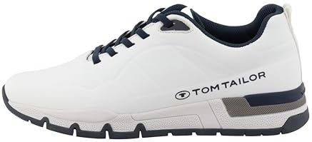 TOM TAILOR Sneakers laag  marine / wit