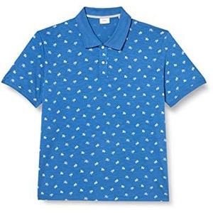 s.Oliver Big Size Poloshirt voor heren met korte mouwen, blauw, 5XL