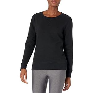 Amazon Essentials Fleece Trui met Ronde Hals (Verkrijgbaar in Grote Maten) Dames, Zwart (zwart), 8-10