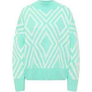 ZITHA Gebreide damestrui 19019439-ZI01, Aqua wolwit, M/L, Aqua wolwit, M/L