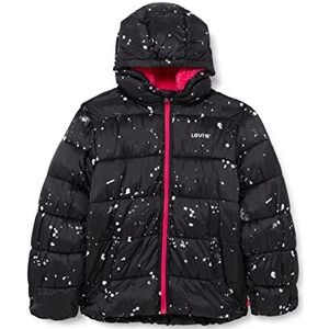 Levi's Kids box fit Aop Puffer meisjes 10-16 jaar, zwart, 14 Jaren