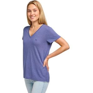 Lee V-hals T-shirt, surf blue, L