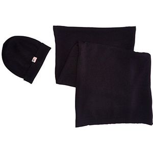 Wrangler Heren Knitted Core Set Black muts, sjaal en handschoenenset