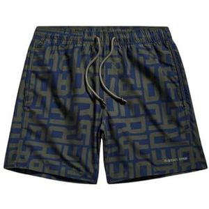 G-STAR RAW Dirik Letter ao Zwemshort, Meerkleurig (Imperial Blue Raw Letters D24475-c331-g526), XS