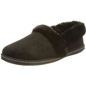 Skechers - COZY CAMPFIRE - Lage Pantoffels - Zwart - Microfiber Faux Fur Line