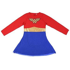 CERDÁ LIFE'S LITTLE MOMENTS Wonderwoman meisjesjurk met lange mouwen, tutu, officiële licentie, DC Comics, licentie, kleurrijk, 10 jaar, Meerkleurig, 10 Jaar