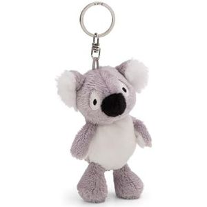 Sleutelhanger Koala Barry 10cm grijs - Metgezel knuffeldierhanger met sleutelring Sleutelhouder voor sleutelkoord, tas, rugzak en meer