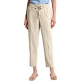 Street One Dames Broek met gemêleerde look in Beige, in size: 32