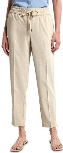 Street One Dames Broek met gemêleerde look in Beige, in size: 32
