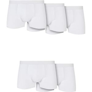 Urban Classics Heren boxershorts Solid Organic Cotton Boxer Shorts 5-Pack Wit + Wit + Wit + Wit S, wit + wit + wit + wit, S