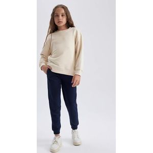 DeFacto Meisjesbroek met gebreide onderkant, Donkerblauw, 5-6 Jaren