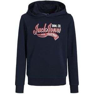 JACK & JONES JJELOGO Sweat Hood 2 COL 23/24 SN MNI, navy blazer, 104 cm