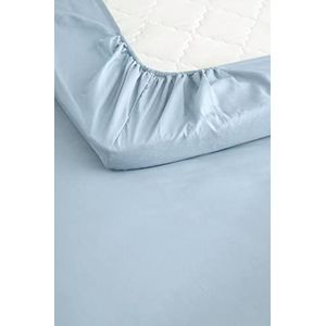 Ellos Home Hemel laken - Oeko Tex® Standard 100 gecertificeerd biologisch katoen - lichtblauw, 120 x 200 cm