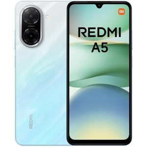Redmi A5 Smartphone, 4+128GB, Blue, Super clear 32MP AI camera, 5200mAh battery, Powerful octa-core processor, Immersive 6.88"" 120Hz display (No power adapter included)