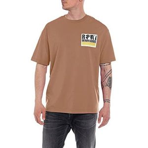 Replay Heren M6497 T-Shirt, 227 bruin, XXL, 227 Bruin, XXL