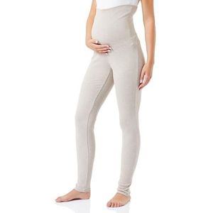 Noppies Gabri Rib pyjama voor dames, OTB nachthemd, Taupe Melange, XS/S