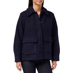 TOM TAILOR Dames boucle jas 1033559, 30025 - Navy Midnight Blue, S