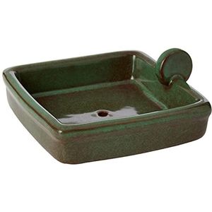 Wildlife World Egel Snack Bowl, Groen/Bruin Geglazuurde Afwerking, HHSB