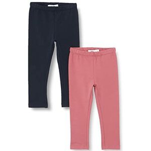NAME IT Leggings voor meisjes, Deco Rose/Pack: Dark Sapphire, 116 cm