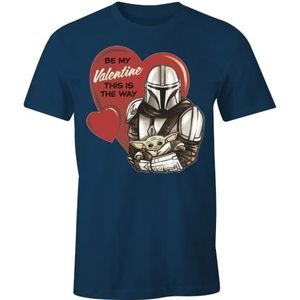 Star Wars MesWMANTS112 T-shirt, marineblauw, S Heren