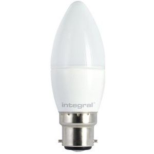 Integral LED ILB35B22O6.5D05KBEWA 6,5 Watt 5000 K, 490 lm, dimmer, aluminium, glas, geborsteld nikkel, 11,2 x 3,8 cm, koudwit ILB35B22O6.5D05KBEWA